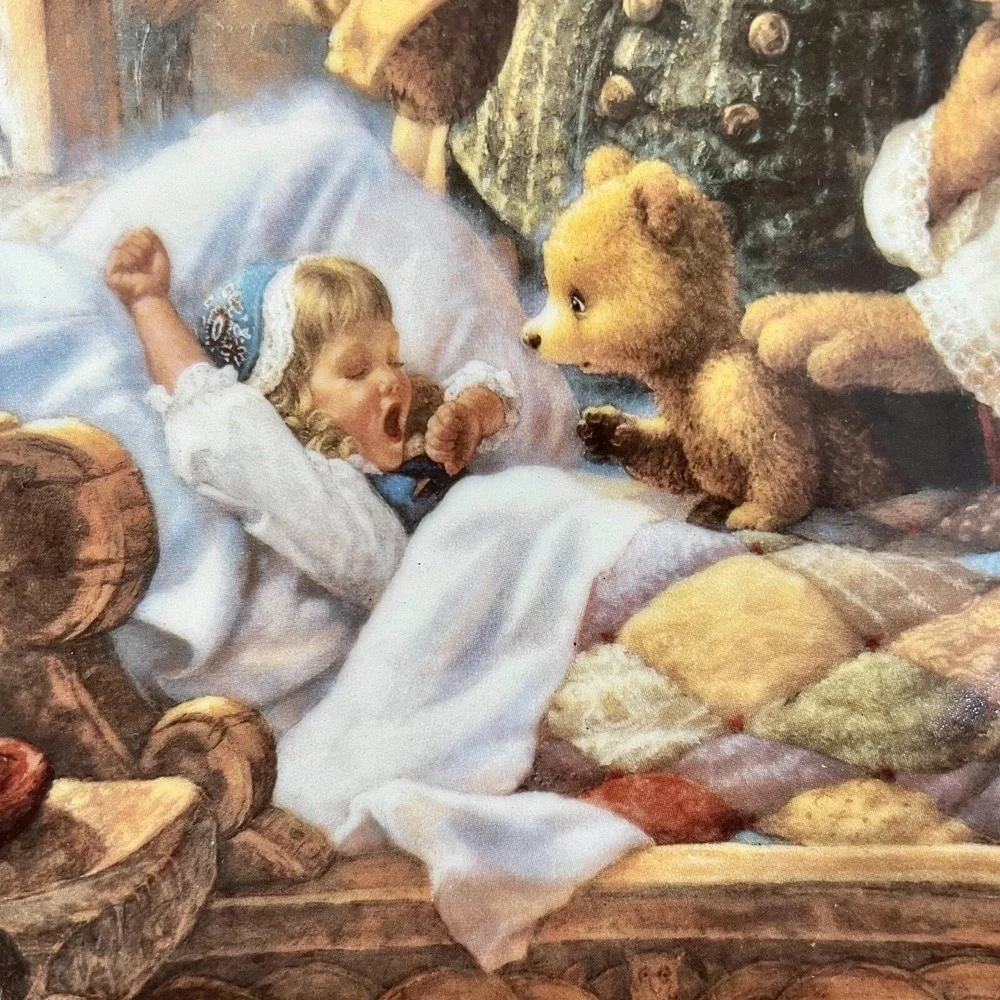 Vintage Knowles Goldilocks & Three Bears Collector Plate 1991 Scott Gustafson